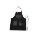  Traeger | BBQ Schort Zwart |Canvas en Leer 502916-01